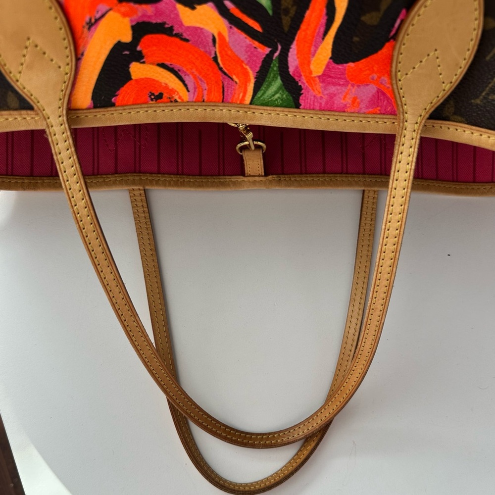 Louis Vuitton x Stephen Sprouse Monogram Roses Neverfull w/ insert - Picture 5 of 16